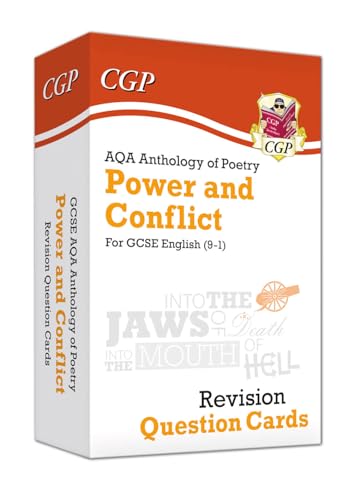 GCSE English: AQA Power & Conflict Poetry Anthology - Revision Question Cards (CGP GCSE English Literature Cards)